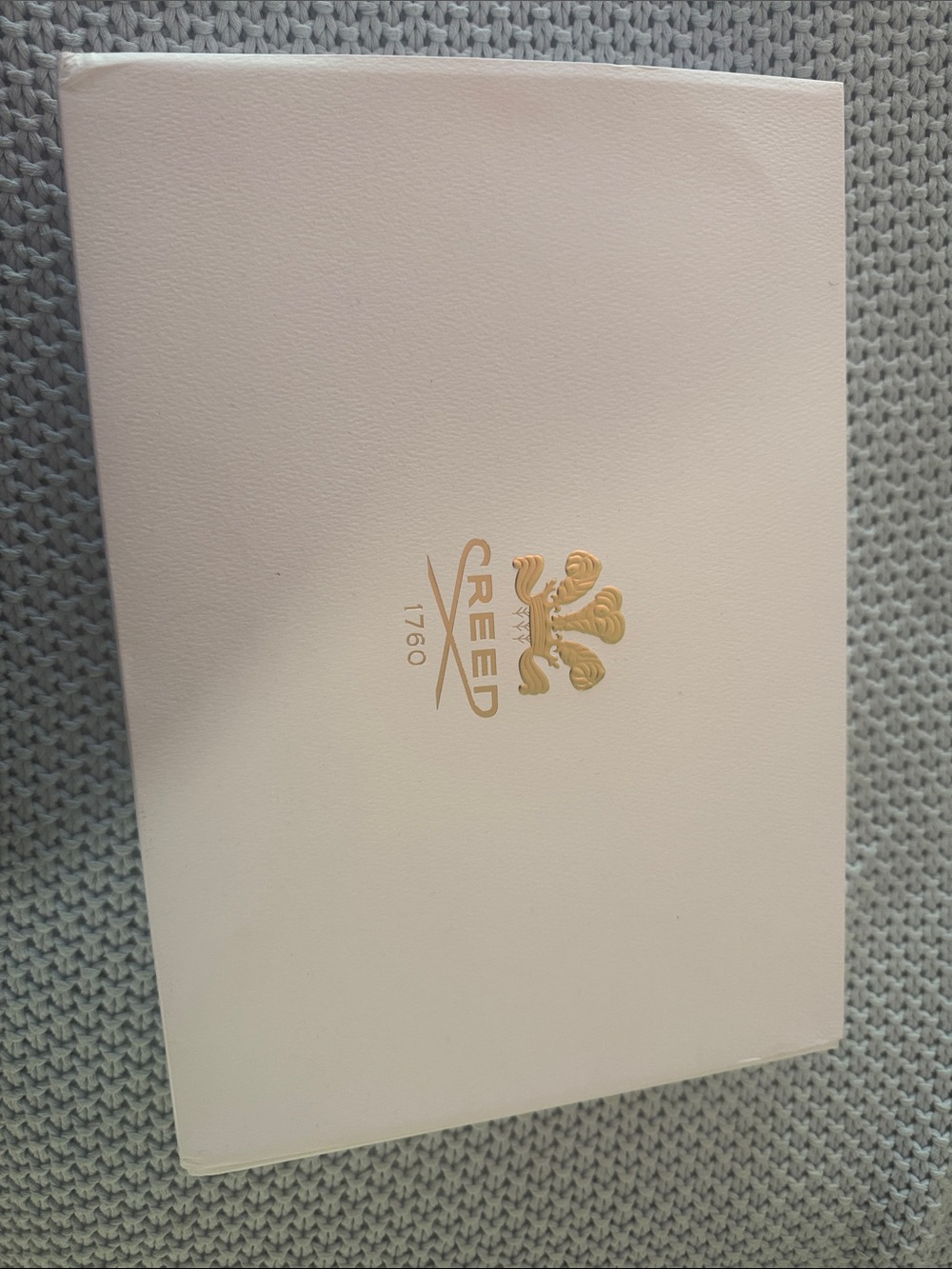 Creed White Gift Box with Gold Crest